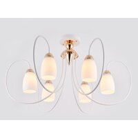 Припотолочная люстра Ambrella light Traditional TR3120/6 WH/GD