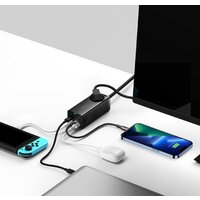 Сетевое зарядное Baseus GaN3 Pro Desktop Powerstrip AC+2U+2C 65W PSZM000901