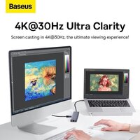 Док-станция Baseus UltraJoy Series 6-Port Hub Docking Station B00052802811-00