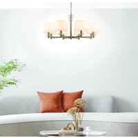 Подвесная люстра Escada Novella 641/8PL E14*60W Satin nickel