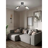 Люстра средней высоты Aitin Pro НПБ 02-2x60-102 51590/2 (хром/черный)