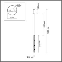 Подвесная люстра Odeon Light L-Vision Aletta 6679/4L