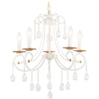 Подвесная люстра Ambrella light TR4916/5 WH/GD