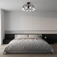 Люстра средней высоты Евросвет 90035/10 LED (черный)