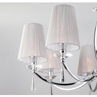 Подвесная люстра Евросвет 60079/8 (хром)