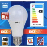 Светодиодная лампочка JAZZway PLED-LX A60 E27 15 Вт 4000 К