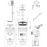 Измельчитель пищевых отходов McAlpine Perfect Grind Slim WDU-1ASEU-CARB