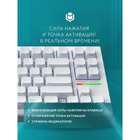 Клавиатура IO by Red Square Type 84 Magnetic g3ms Magnetite Ice (белый)