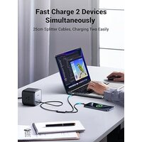 Кабель Ugreen US561 35087USB Type-C - USB Type-C x3 (1.5 м, черный)