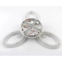 Люстра Estares Aurora Double 60W 3F-575x80-WHITE/WHITE-220-IP20