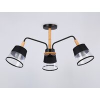 Люстра средней высоты Ambrella light TR4740/3 BK/LW