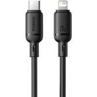 Кабель Baseus Silky Series Fast Charging Cable USB Type-C - Lightning (2 м, черный)