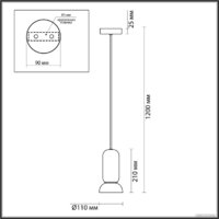 Подвесная люстра Odeon Light Kerama 5054/1D