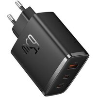 Сетевое зарядное Baseus Cube Pro 3 Ports Fast Charger 65W P10152301113-00 (черный)