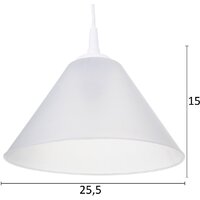 Припотолочная люстра BayerLux Конус 9175850 (белый/прозрачный)
