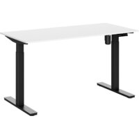 Стол для работы стоя WellDesk WDЕ Evolution 1395x800х18 (черный/белый)