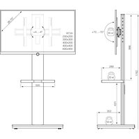 Стойка для телевизора Holder PR-106 (черный)