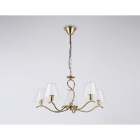 Подвесная люстра Ambrella light LH57091/5 BS/FR (латунь/белый матовый)