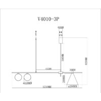 Подвесная люстра Moderli Dellay V4010-3P