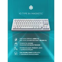 Клавиатура IO by Red Square Type 84 Magnetic g3ms Magnetite Ice (белый)