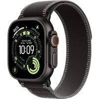Умные часы Apple Watch Ultra 3 LTE 49 мм (титановый корпус, черный/черный, нейлоновый ремешок размера S/M)