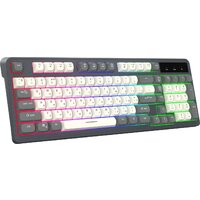 Клавиатура Оклик 731G (серый/белый)