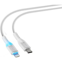 Кабель Atomic 30.373 Ledit USB Type-C - Lightning (1.2 м, белый)