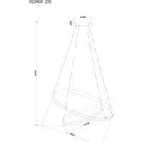 Подвесная люстра Arte Lamp Meridiana A2198SP-2BK