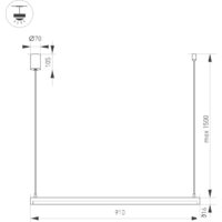 Подвесная люстра Arlight SP-UMBRA-HANG-H-L900-15W 036945