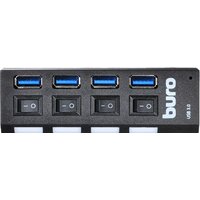 USB-хаб Buro BU-HUB4-U3.0-L