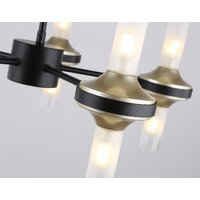 Подвесная люстра Ambrella light LH55351/10 BK/CGD/CL (черный/золото/прозрачный)