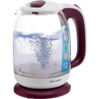 Электрический чайник Willmark WEK-1704G (белый/фиолетовый)