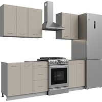 Готовая кухня Кортекс-мебель Корнелия Лира 1.6 без столешницы (капучино)