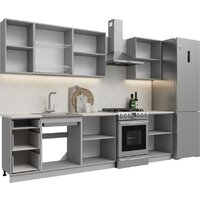 Готовая кухня Кортекс-мебель Корнелия Лира 2.2 (дуб сонома/венге/королевский опал)