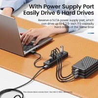 USB-хаб Orico PW7U-U3-05-BK-EP