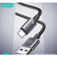 Кабель Usams US-SJ680 USB Type-A - USB Type-C (0.25 м, черный)
