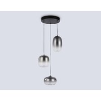 Подвесная люстра Ambrella light LH11099/3 BK/SM (черный/дымчатый)