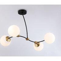 Люстра средней высоты Ambrella light Traditional TR2544/4 BK/SB