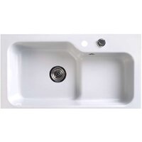Кухонная мойка Belux SG-REC-HALF-8045-01 (белый кварц)