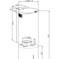 Кухонная вытяжка HOMSair Art 1050WL 35 (черный)