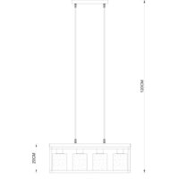 Подвесная люстра Arte Lamp Dublin A7025SP-4BK