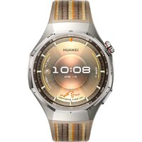 Умные часы Huawei Watch GT 6 Pro 46 мм (серебристый, с коричневым плетеным ремешком, международная версия)