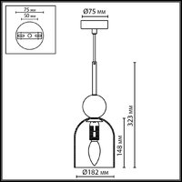 Подвесная люстра Odeon Light Lolla 4361/1B