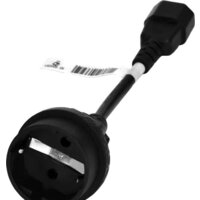 Адаптер Powercom SCUT IEC-320 C14 - Socket Type-F