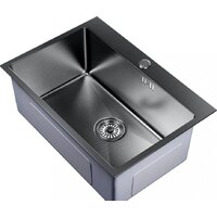 Кухонная мойка Mixline Pro 552937 (черный графит, с сифоном)