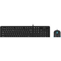 Офисный набор A4Tech Fstyler F1010 (черный/синий)