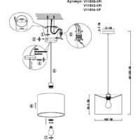 Подвесная люстра Moderli Gingko V11510-1P