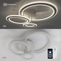 Припотолочная люстра Estares Triplex Round 108W 3R-APP-713х492х128-WHITE/WHITE-220-IP20