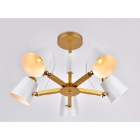 Припотолочная люстра Ambrella light Traditional TR3101/5 WH/GD