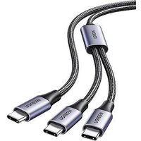 Кабель Ugreen US561 35087USB Type-C - USB Type-C x3 (1.5 м, черный)